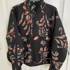 NWOT Free People Movement Reverse Appliqué Pippa Jacket Retail $268 Black Size M